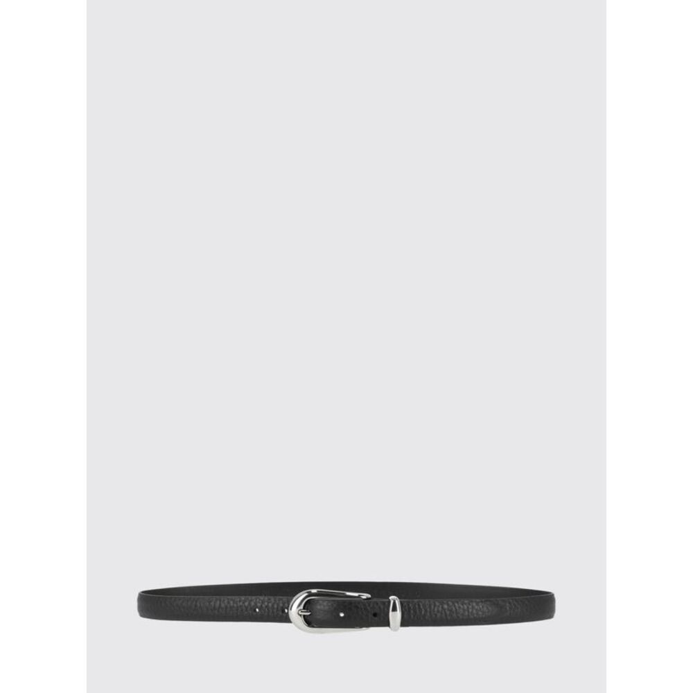 Orciani Women Adjustable Orciani Belt In Hammered Calfskin With Pin Buckle
